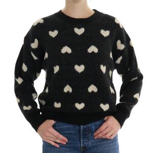 MAGLIA CUORI NERO